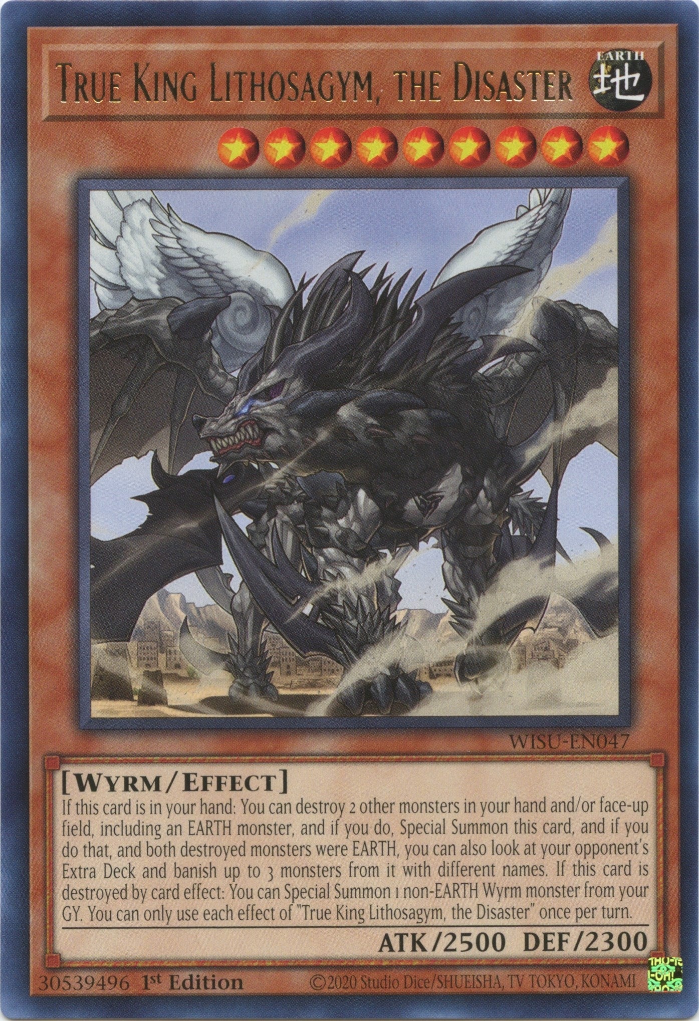 Image for True King Lithosagym, the Disaster (WISU-EN047) (WISU) - YuGiOh