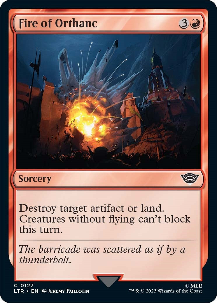 Image for Fire of Orthanc (127) (Universes Beyond: The Lord of the Rings: Tales of Middle-earth) - Magic: The Gathering