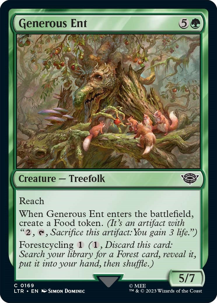 Image for Generous Ent (169) (Universes Beyond: The Lord of the Rings: Tales of Middle-earth) - Magic: The Gathering