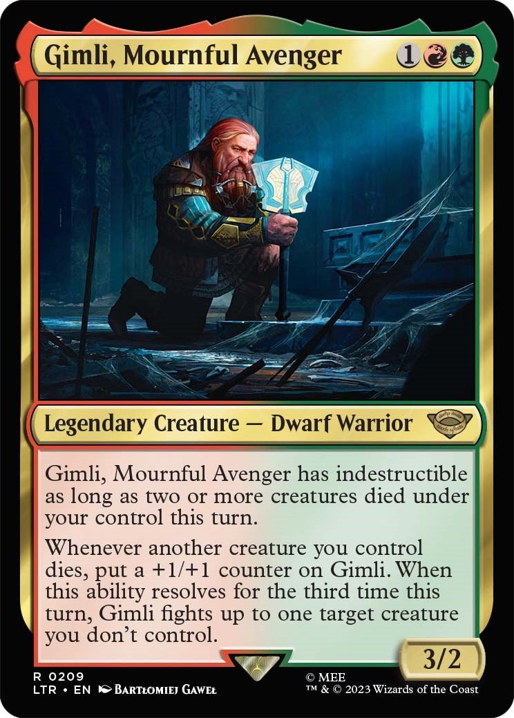 Image for Gimli, Mournful Avenger (209) (Universes Beyond: The Lord of the Rings: Tales of Middle-earth) - Magic: The Gathering