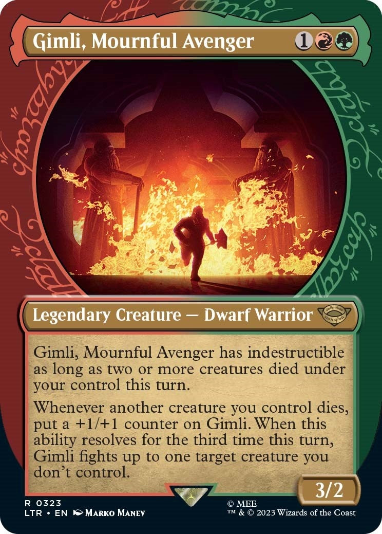 Image for Gimli, Mournful Avenger (Showcase) (323) (Universes Beyond: The Lord of the Rings: Tales of Middle-earth) - Magic: The Gathering