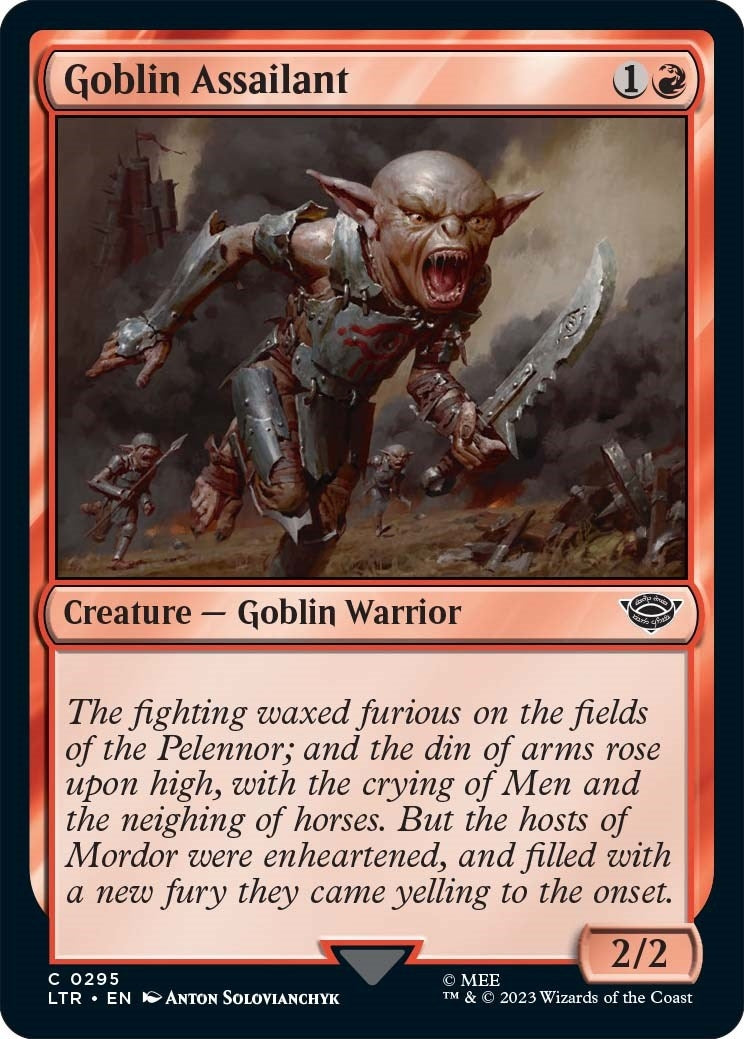 Image for Goblin Assailant (295) (Universes Beyond: The Lord of the Rings: Tales of Middle-earth) - Magic: The Gathering