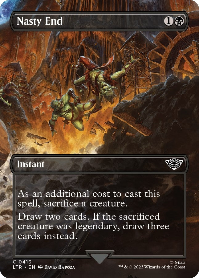 Image for Nasty End (Borderless) (416) (Universes Beyond: The Lord of the Rings: Tales of Middle-earth) - Magic: The Gathering