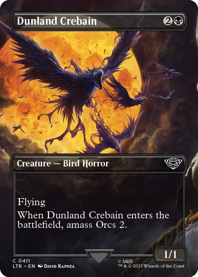 Image for Dunland Crebain (Borderless) (411) (Universes Beyond: The Lord of the Rings: Tales of Middle-earth) - Magic: The Gathering