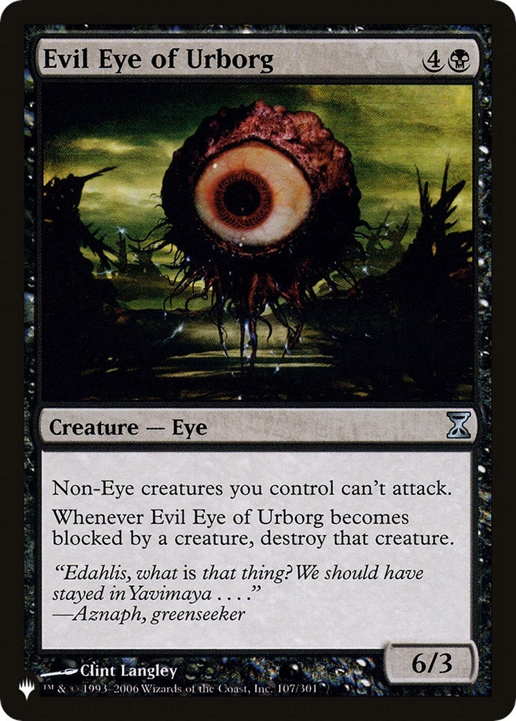Image for Evil Eye of Urborg (107/301) (The List Reprints) - Magic: The Gathering