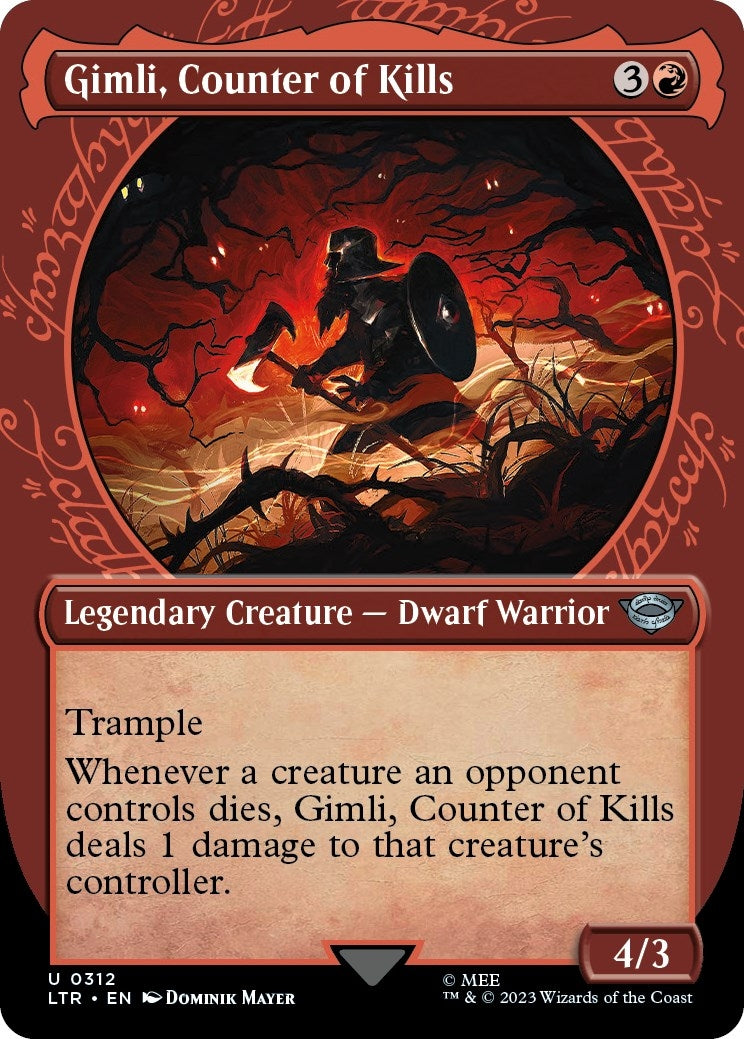 Image for Gimli, Counter of Kills (Showcase) (312) (Universes Beyond: The Lord of the Rings: Tales of Middle-earth) - Magic: The Gathering