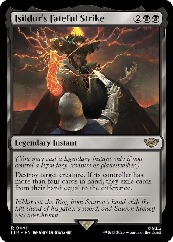 Image for Isildur's Fateful Strike (91) (Universes Beyond: The Lord of the Rings: Tales of Middle-earth) - Magic: The Gathering