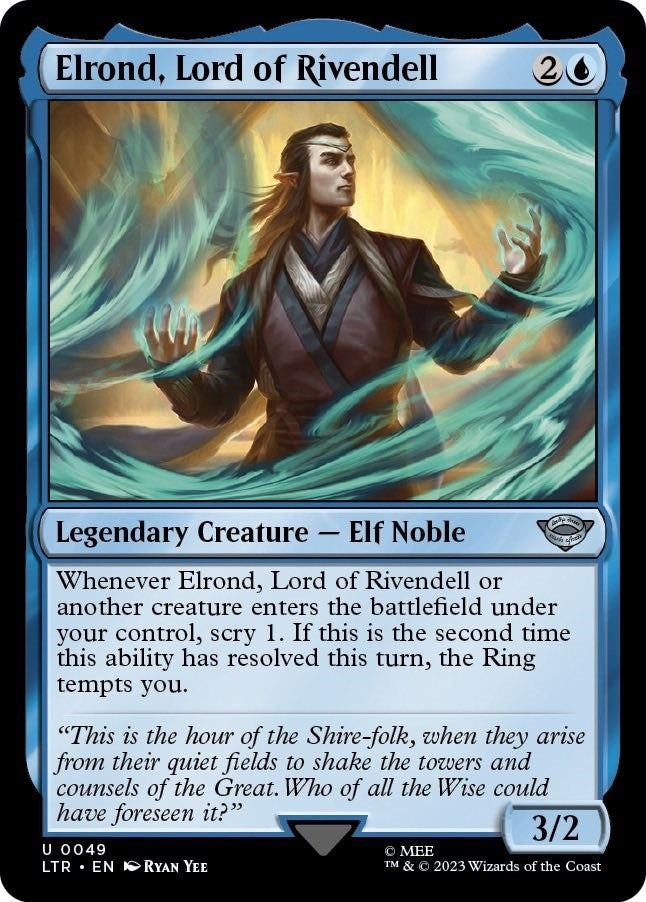 Image for Elrond, Lord of Rivendell (49) (Universes Beyond: The Lord of the Rings: Tales of Middle-earth) - Magic: The Gathering