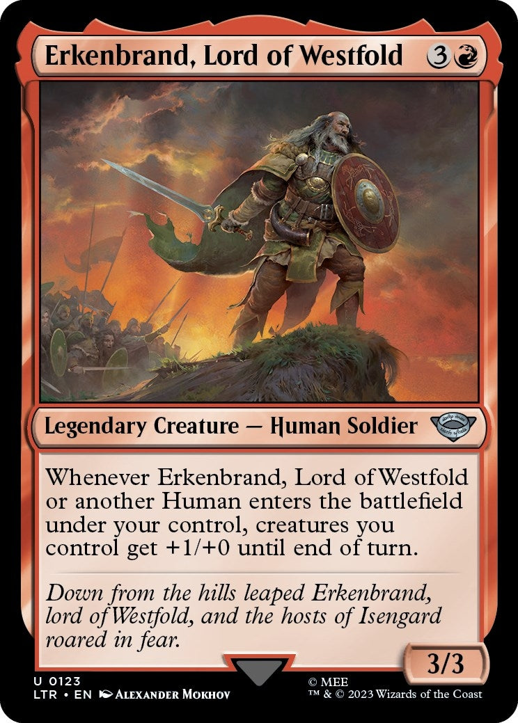 Image for Erkenbrand, Lord of Westfold (123) (Universes Beyond: The Lord of the Rings: Tales of Middle-earth) - Magic: The Gathering
