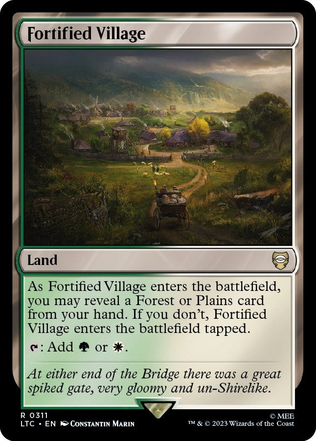Image for Fortified Village (311) (The Lord of the Rings: Tales of Middle-earth) - Magic: The Gathering