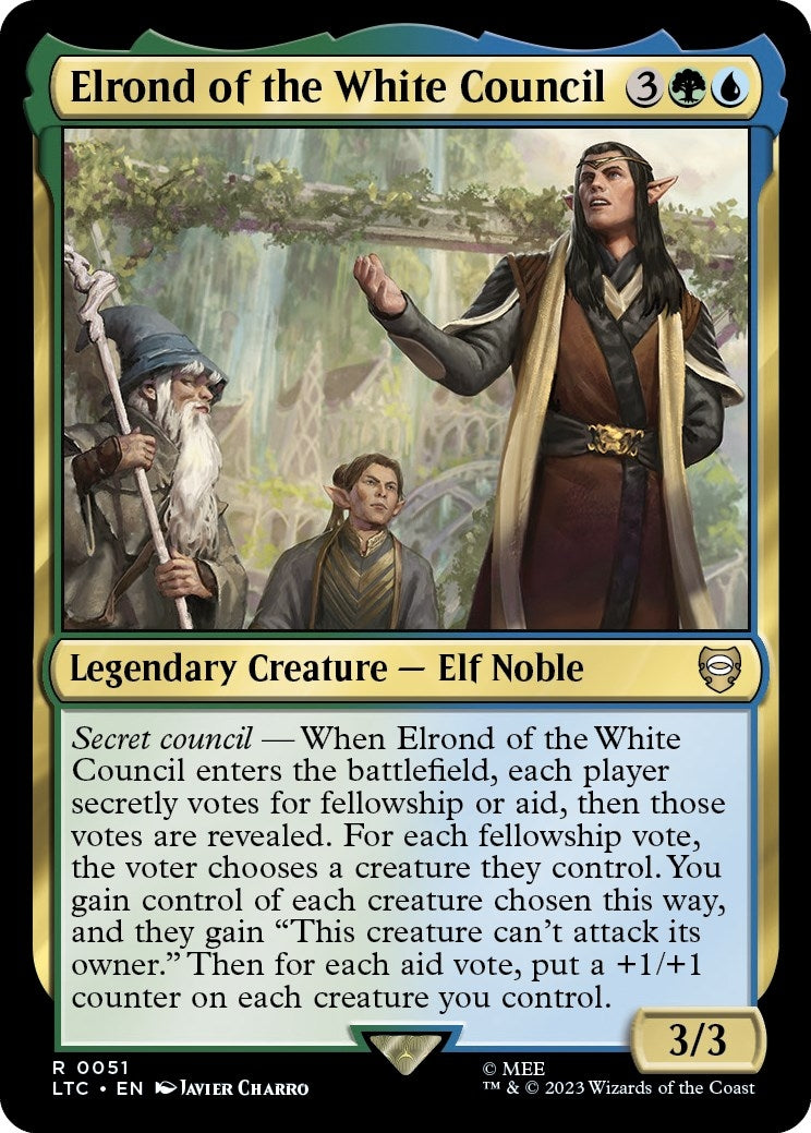 Image for Elrond of the White Council (51) (The Lord of the Rings: Tales of Middle-earth) - Magic: The Gathering