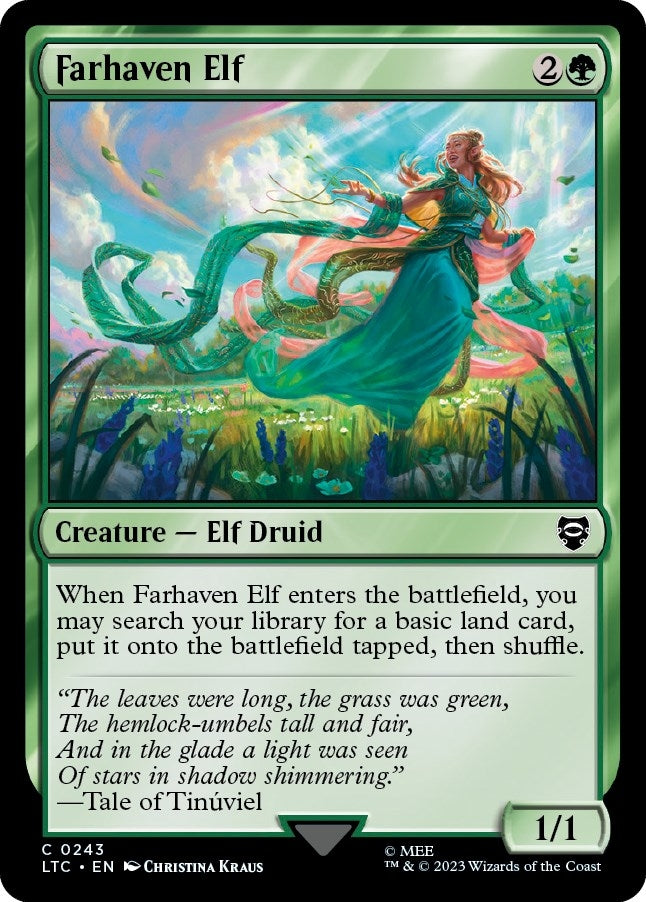 Image for Farhaven Elf (243) (The Lord of the Rings: Tales of Middle-earth) - Magic: The Gathering