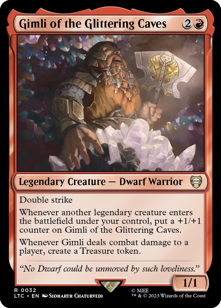 Image for Gimli of the Glittering Caves (32) (The Lord of the Rings: Tales of Middle-earth) - Magic: The Gathering