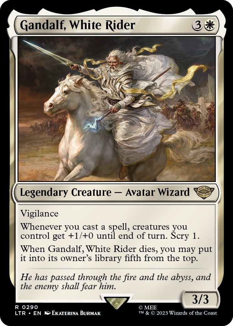 Image for Gandalf, White Rider (290) (Universes Beyond: The Lord of the Rings: Tales of Middle-earth) - Magic: The Gathering