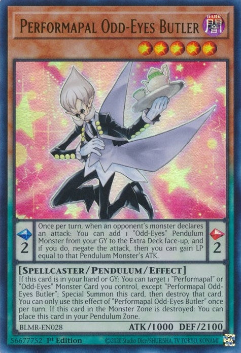 Image for Performapal Odd-Eyes Butler (BLMR-EN028) (BLMR) - YuGiOh