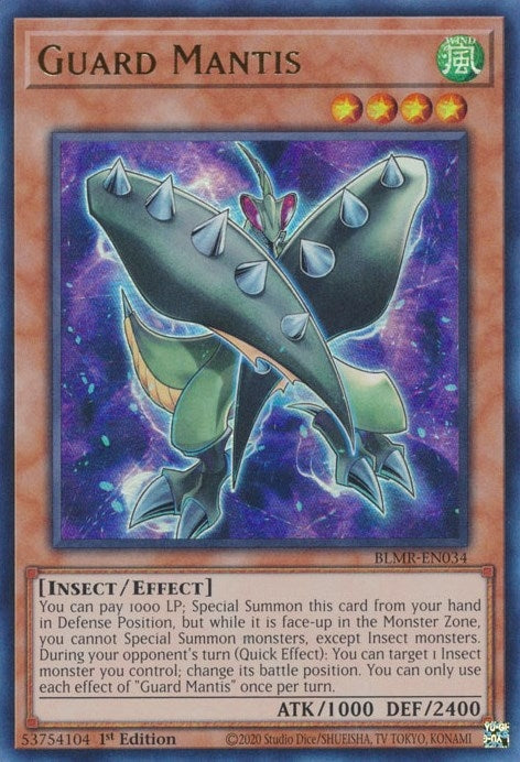 Image for Guard Mantis (BLMR-EN034) (BLMR) - YuGiOh