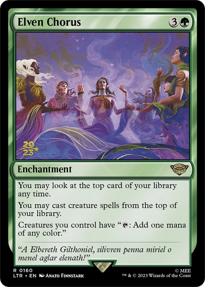 Image for Elven Chorus (160) (Prerelease Cards) - Magic: The Gathering