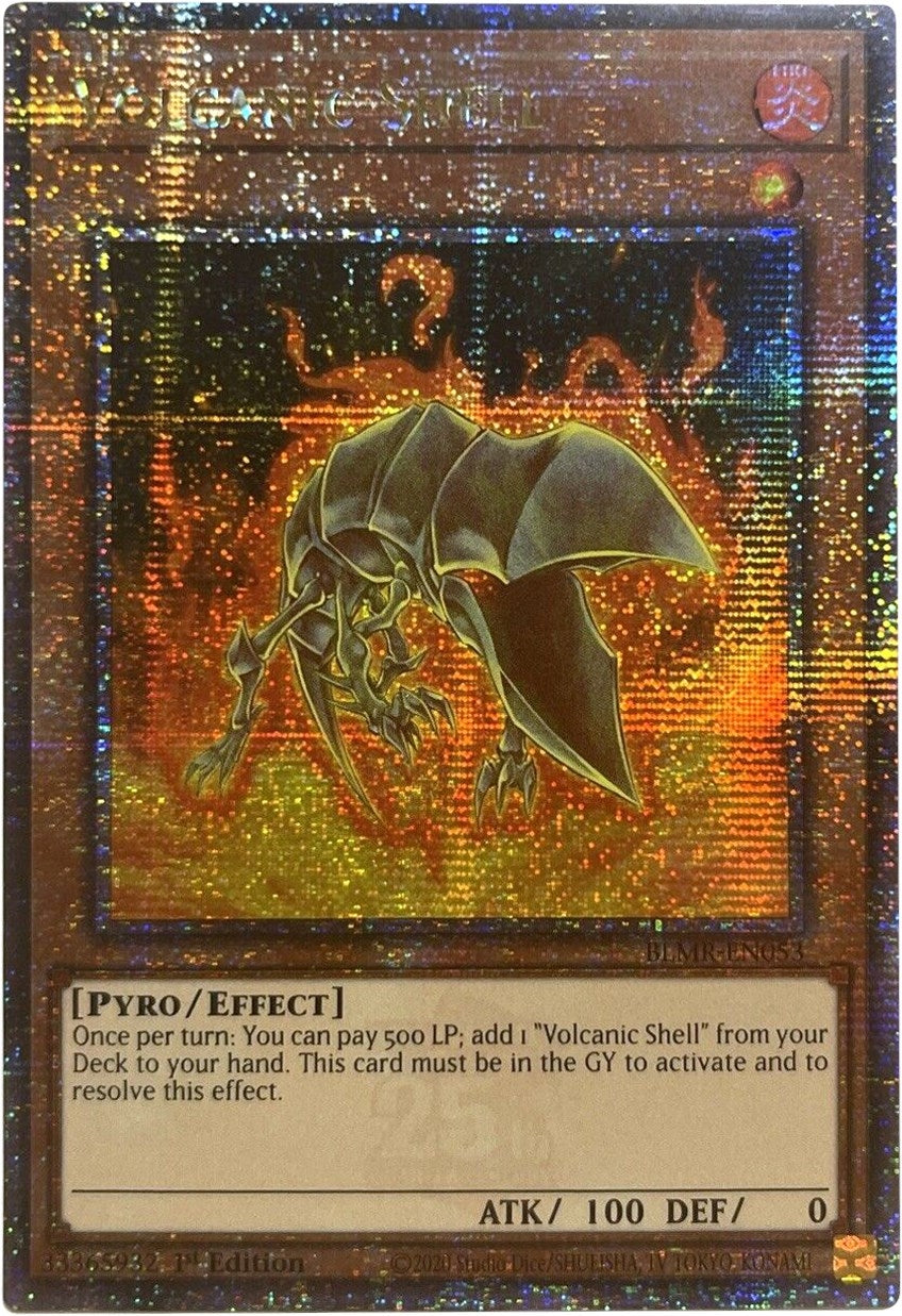 Image for Volcanic Shell (Quarter Century Secret Rare) (BLMR-EN053) (BLMR) - YuGiOh