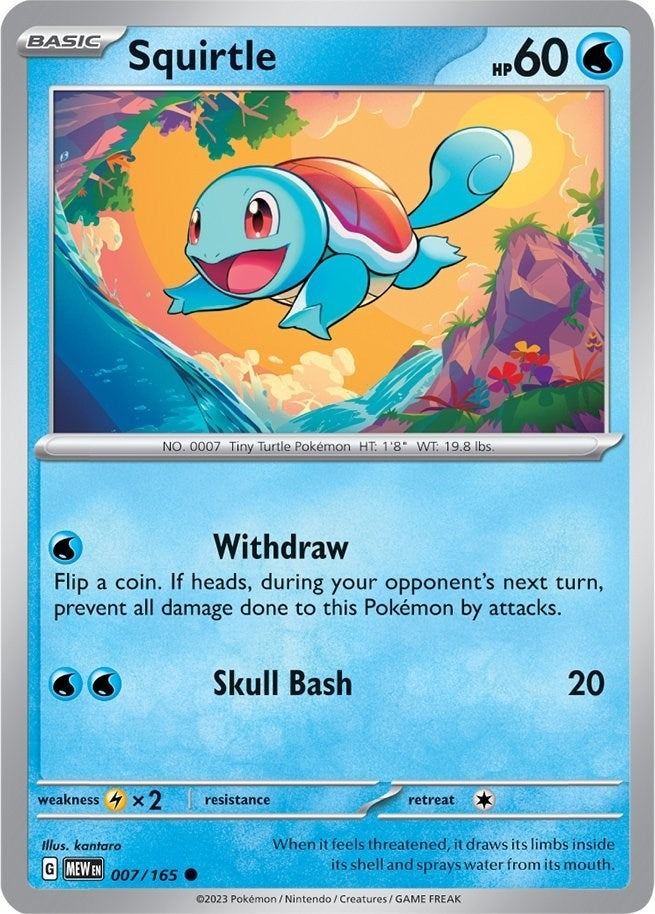 Image for Squirtle (007/165) (MEW) - Pokemon
