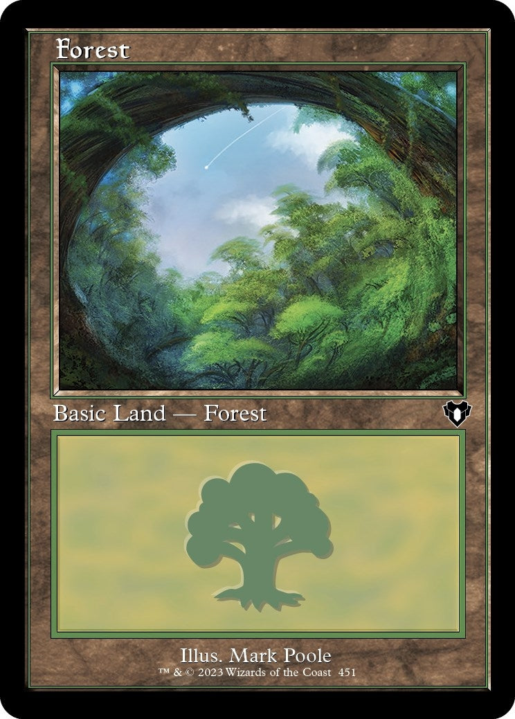 Image for Forest (451) (Retro Frame) (451) (Commander Masters) - Magic: The Gathering