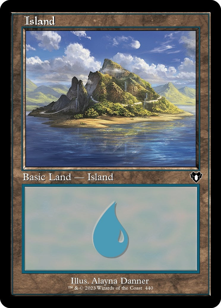 Image for Island (440) (Retro Frame) (440) (Commander Masters) - Magic: The Gathering