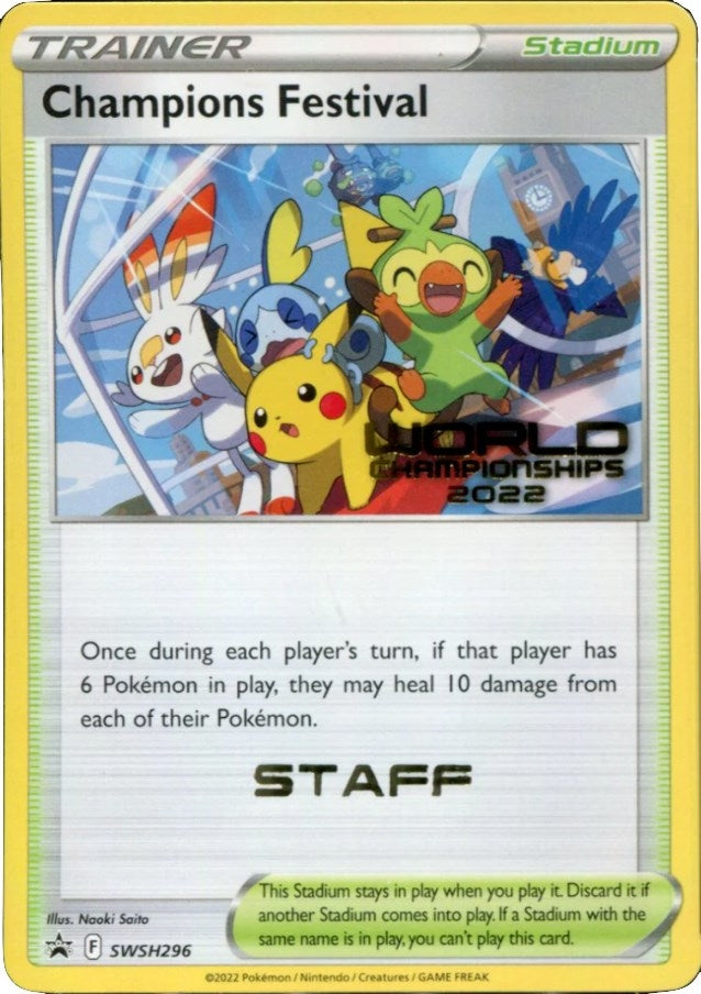 Image for Champions Festival - SWSH296 (World Championships 2022) [Staff] (SWSH296) (SWSD) - Pokemon