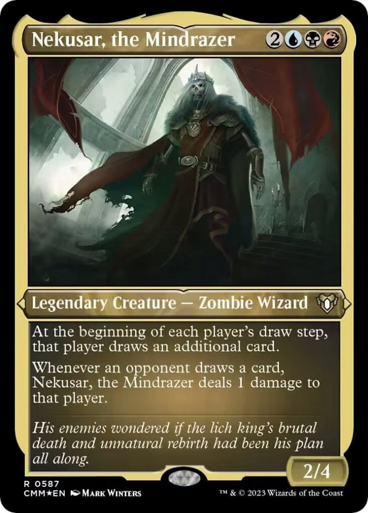 Image for Nekusar, the Mindrazer (Foil Etched) (587) (Commander Masters) - Magic: The Gathering