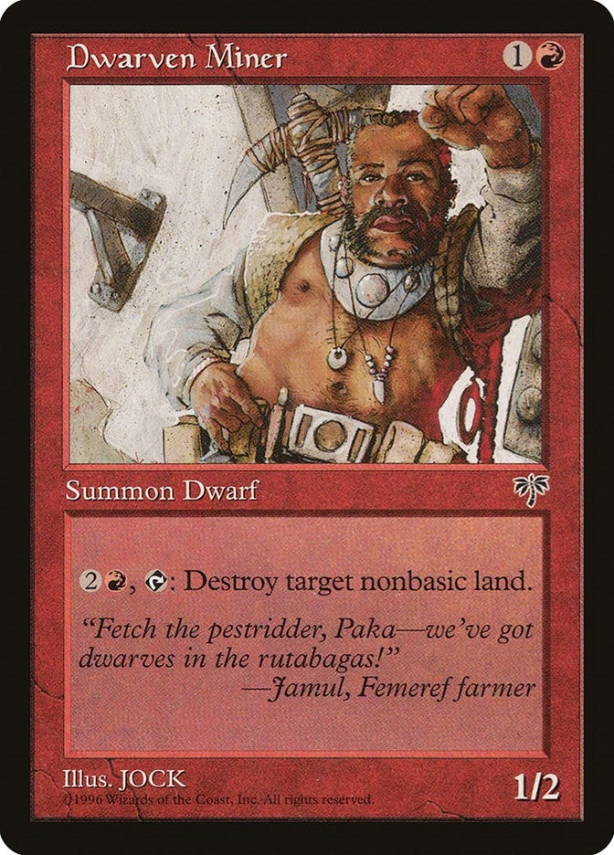 Image for Dwarven Miner (Mirage) - Magic: The Gathering