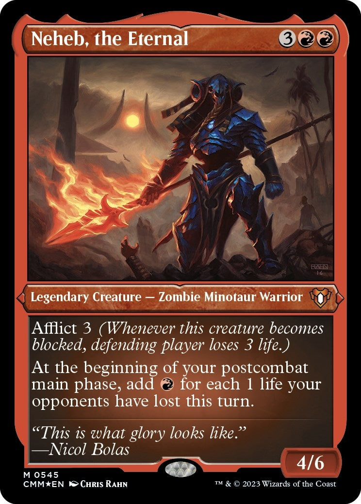 Image for Neheb, the Eternal (Foil Etched) (545) (Commander Masters) - Magic: The Gathering