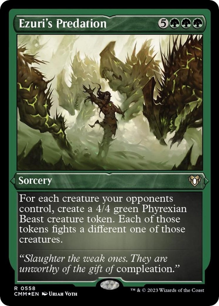 Image for Ezuri's Predation (Foil Etched) (558) (Commander Masters) - Magic: The Gathering