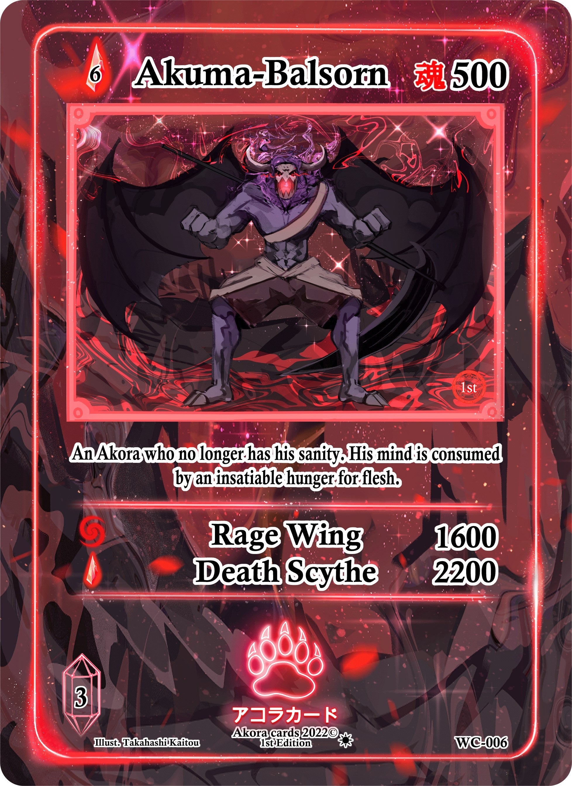 Image for Akuma-Balsorn (WC-006) (Warped Crusaders [1st Edition]) - Akora TCG