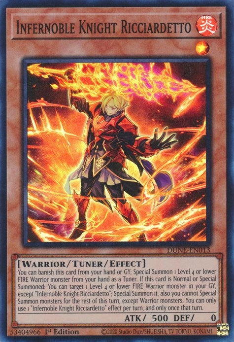 Image for Infernoble Knight Ricciardetto (DUNE-EN013) (DUNE) - YuGiOh
