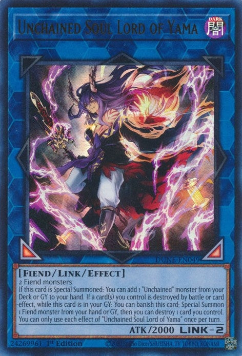 Image for Unchained Soul Lord of Yama (DUNE-EN049) (DUNE) - YuGiOh
