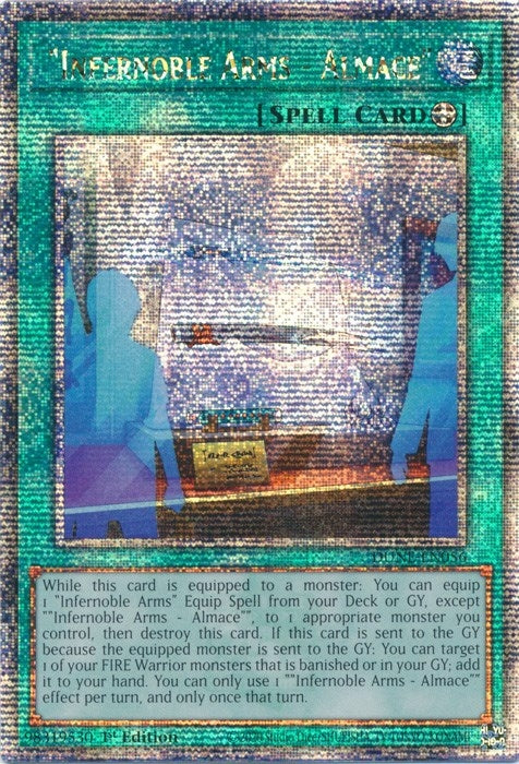 "Infernoble Arms - Almace" (Quarter Century Secret Rare) (DUNE-EN056) (Duelist Nexus)