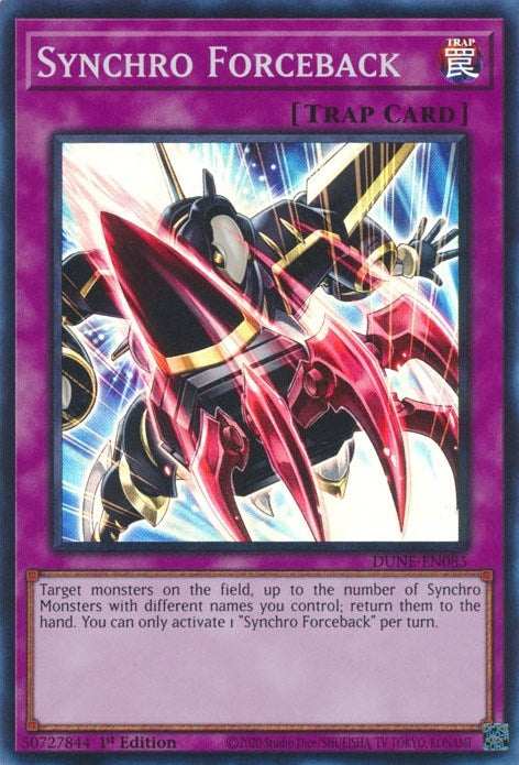 Image for Synchro Forceback (DUNE-EN085) (DUNE) - YuGiOh