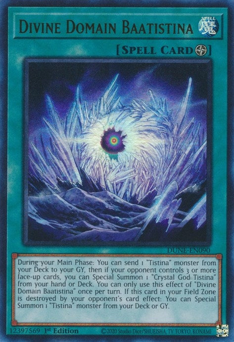 Image for Divine Domain Baatistina (DUNE-EN090) (DUNE) - YuGiOh