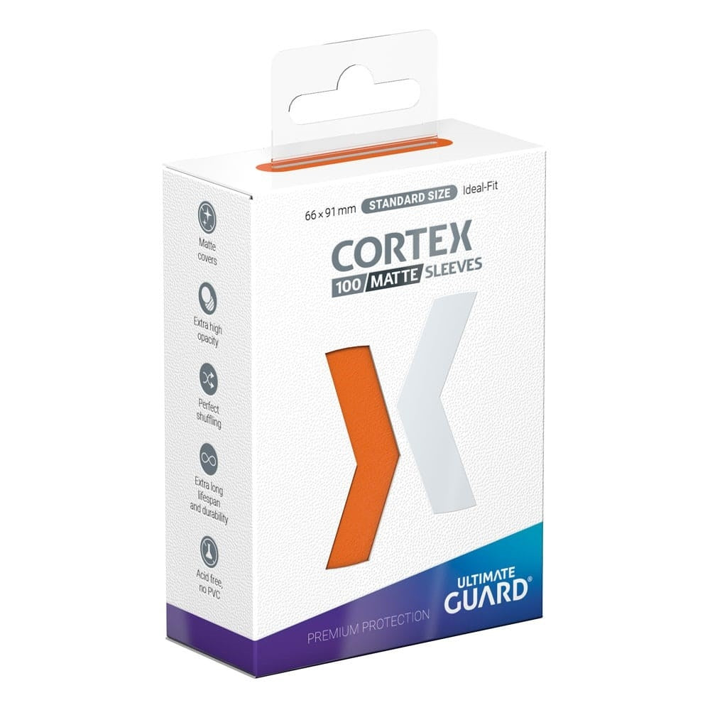 Image for Ultimate Guard Cortex Sleeves Standard Size Matte - Orange (100-Pack) - Card Sleeves