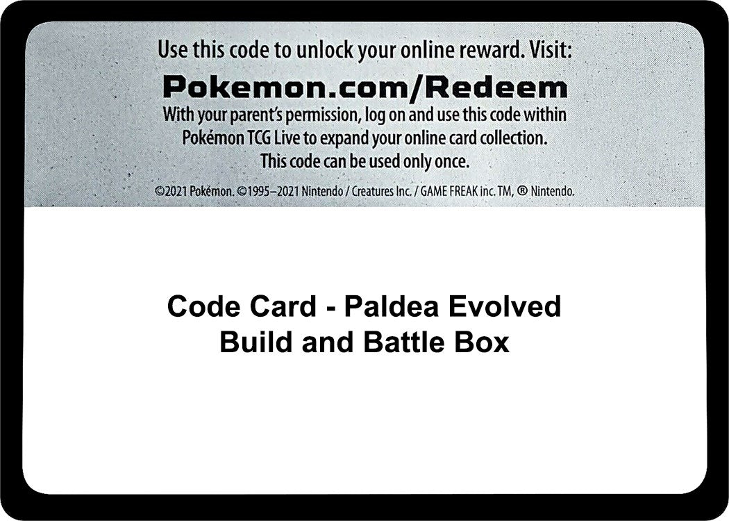Image for Code Card - Paldea Evolved Build and Battle Box (PAL) - Pokemon