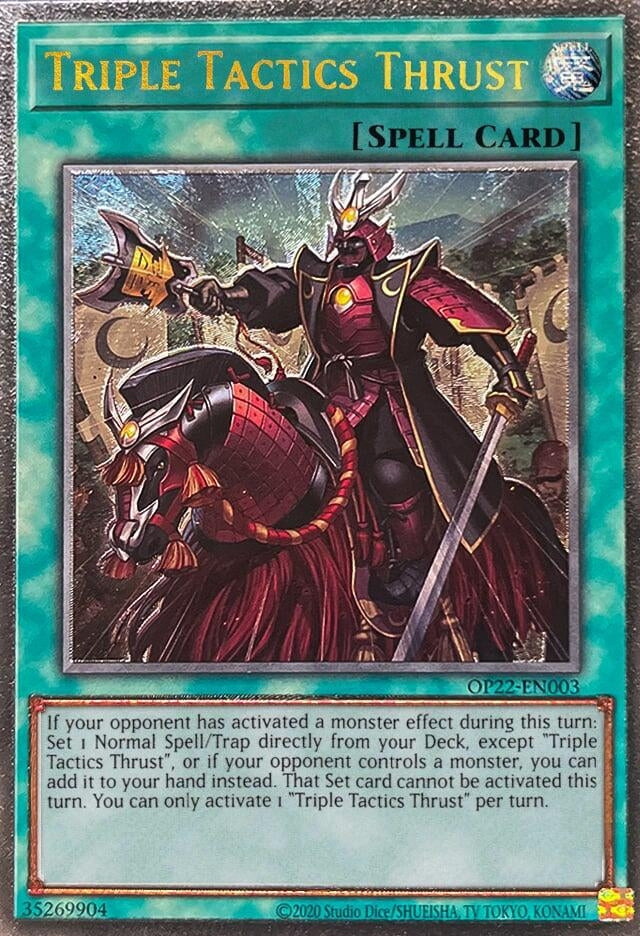 Image for Triple Tactics Thrust (UTR) (OP22-EN003) (OP22) - YuGiOh