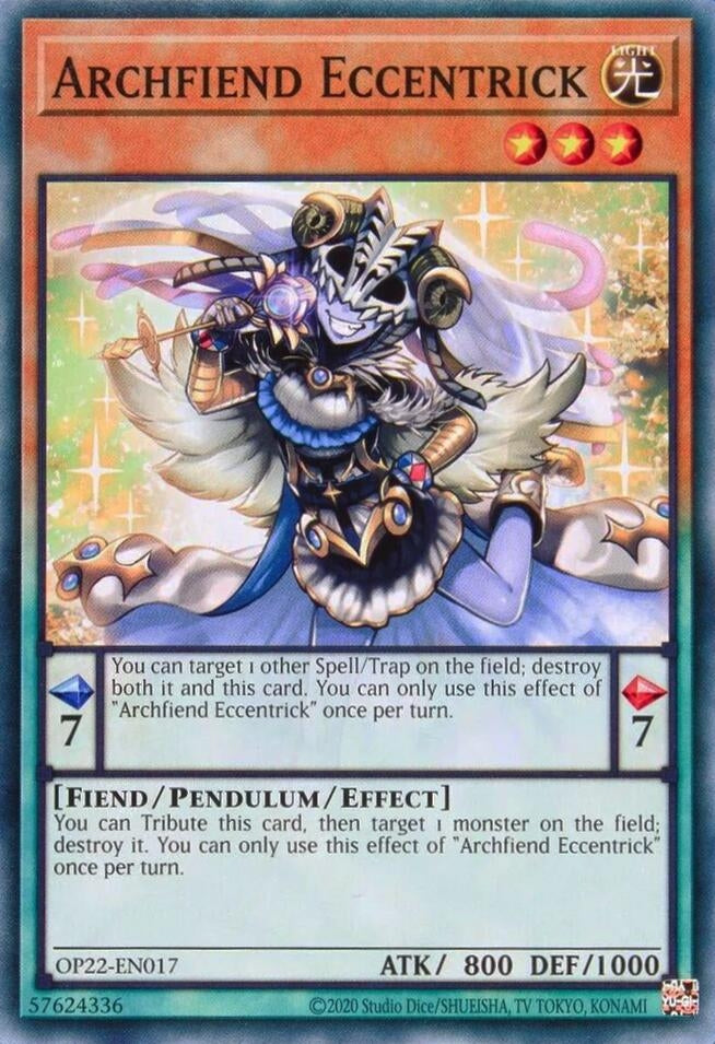 Image for Archfiend Eccentrick (OP22-EN017) (OP22) - YuGiOh