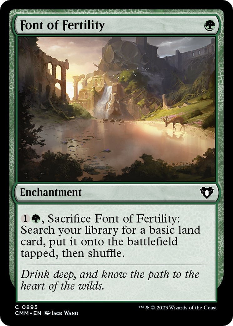 Image for Font of Fertility (895) (Commander Masters) - Magic: The Gathering
