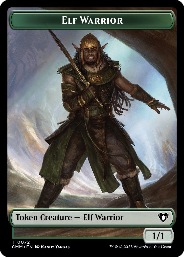 Image for Elf Warrior // Cleric Double-Sided Token (72 // 62) (Commander Masters) - Magic: The Gathering
