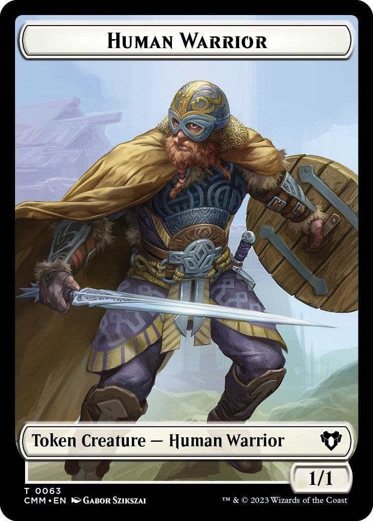 Image for Human Warrior // Zombie Army Double-Sided Token (63 // 69) (Commander Masters) - Magic: The Gathering