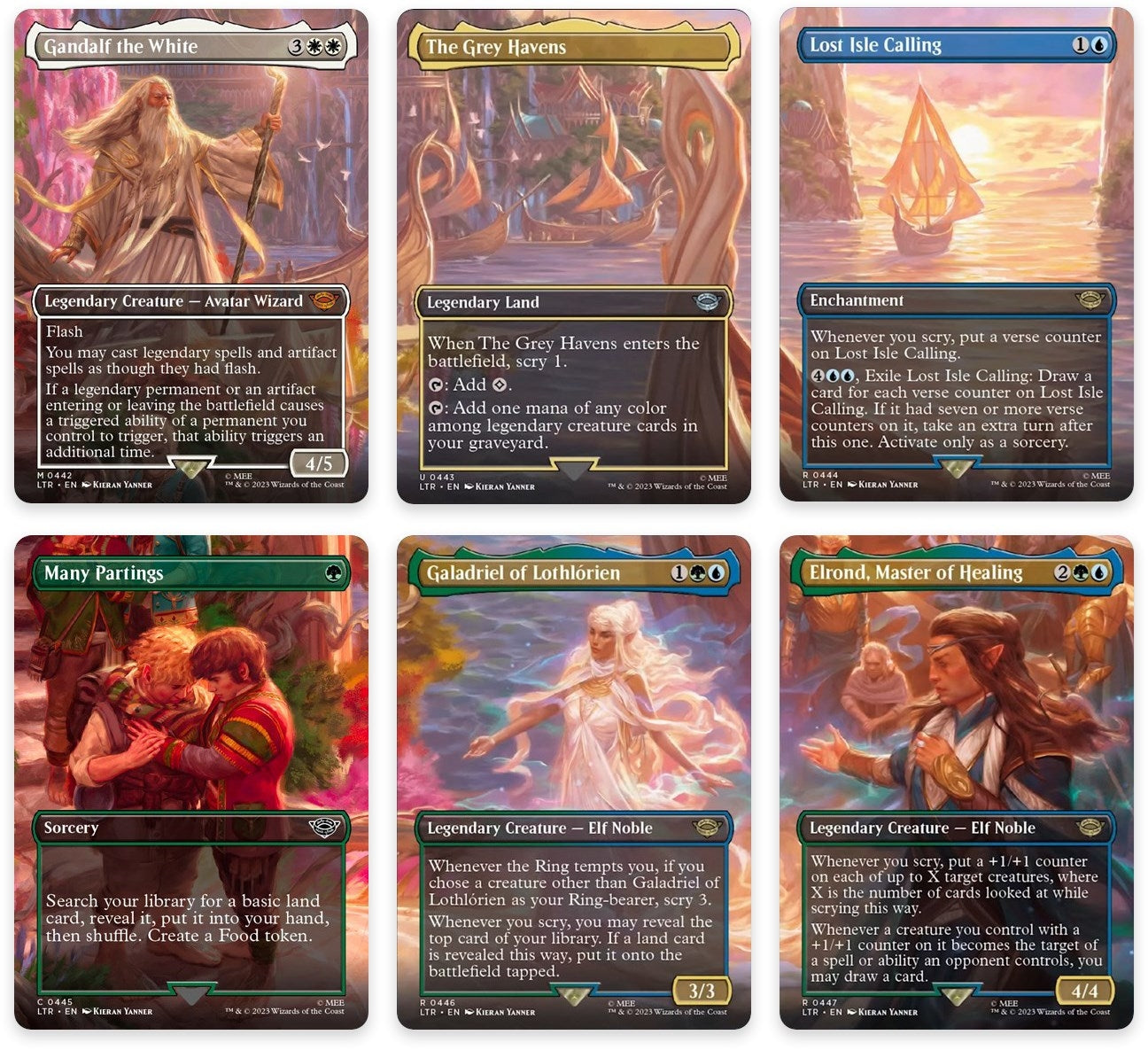 Image for Departure to the Grey Havens Scene [Set of 6] (442-447) (Universes Beyond: The Lord of the Rings: Tales of Middle-earth) - Magic: The Gathering