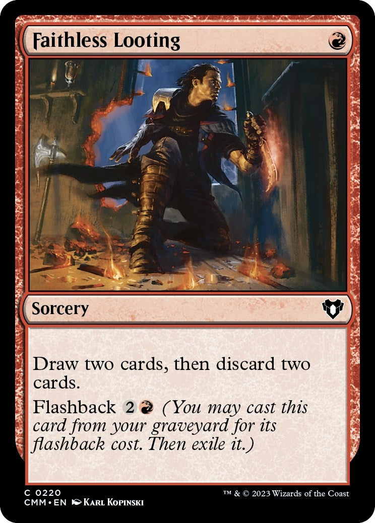 Image for Faithless Looting (220) (Commander Masters) - Magic: The Gathering