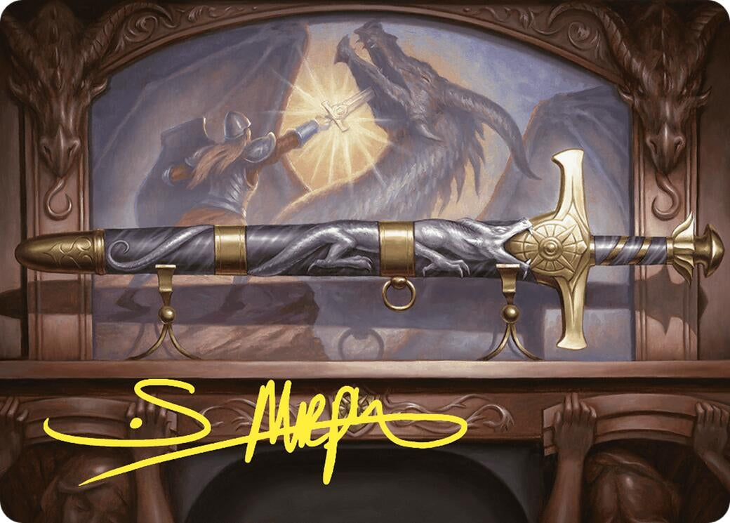 Image for Ancestral Blade Art Card (Gold-Stamped Signature) (1) (Commander Masters) - Magic: The Gathering