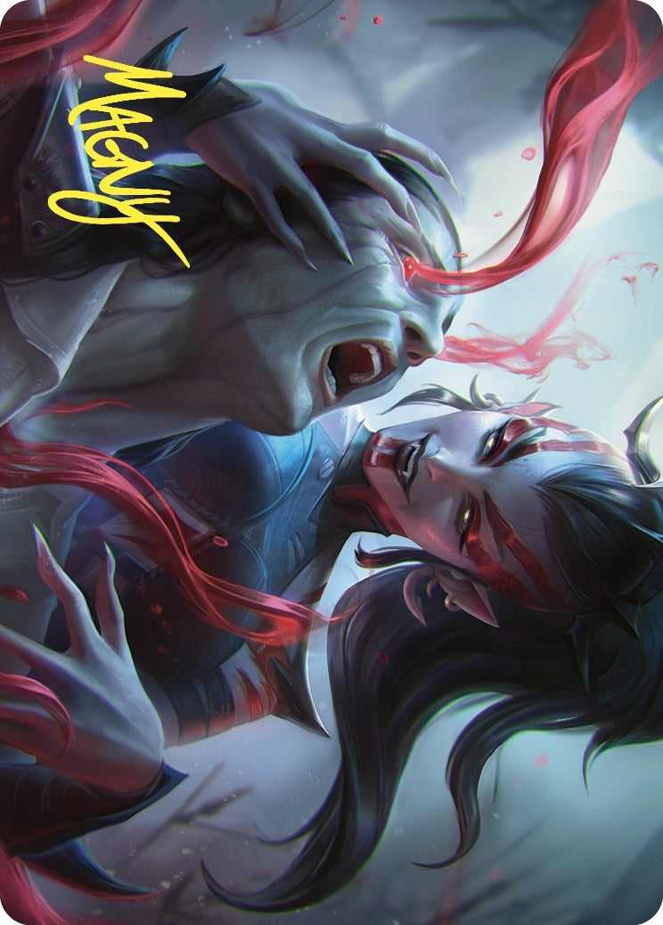 Image for Exsanguinate Art Card (Gold-Stamped Signature) (17) (Commander Masters) - Magic: The Gathering