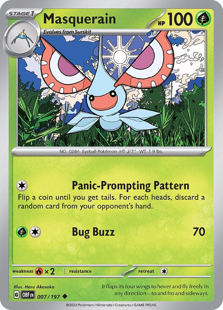 Image for Masquerain (007/197) (OBF) - Pokemon