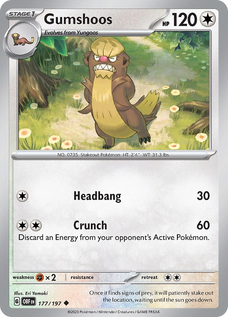 Image for Gumshoos (177/197) (OBF) - Pokemon