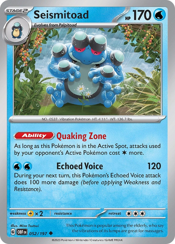 Image for Seismitoad (052/197) (OBF) - Pokemon